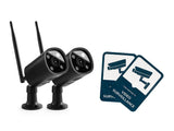 NEXSMART™ VISION5 PLUS 2K HD SURVEILLANCE CAMERA - 2-PACK + STICKERS - 1