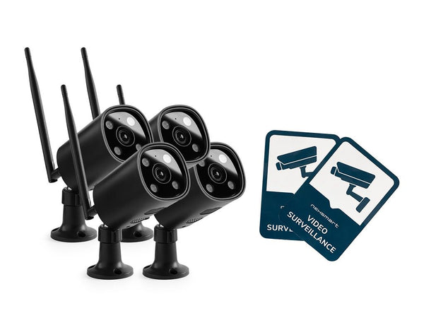 NEXSMART™ VISION5 PLUS 2K HD ÖVERVAKNINGSKAMERA - 4 PACK+KLISTERMÄRKE